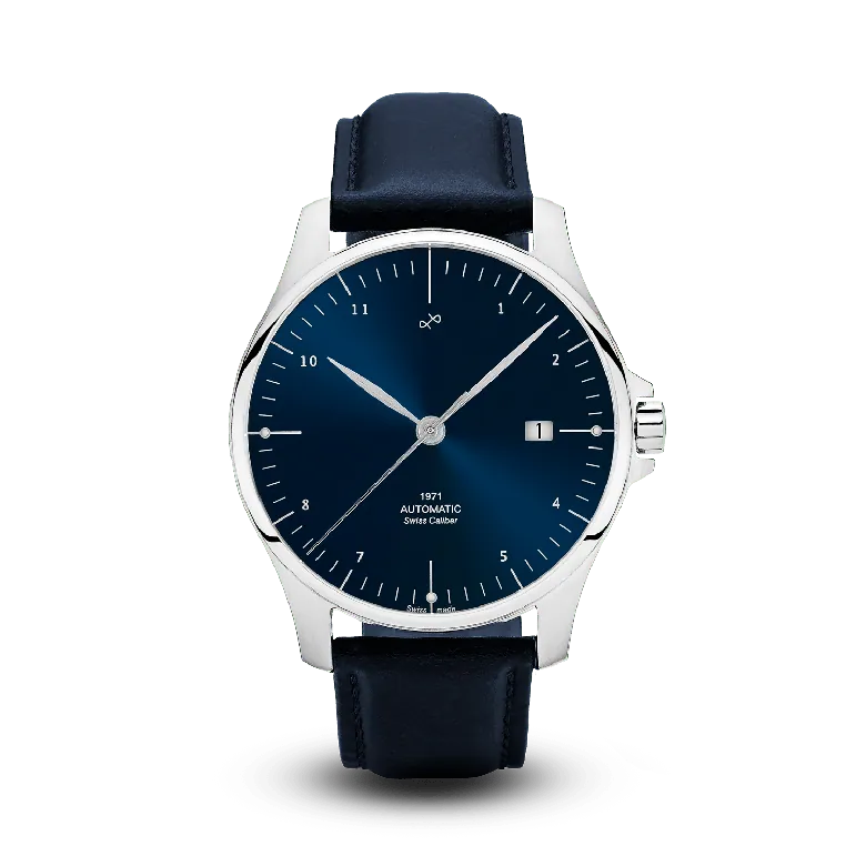 1971 Automatic, Steel / Night Blue - Swiss Made