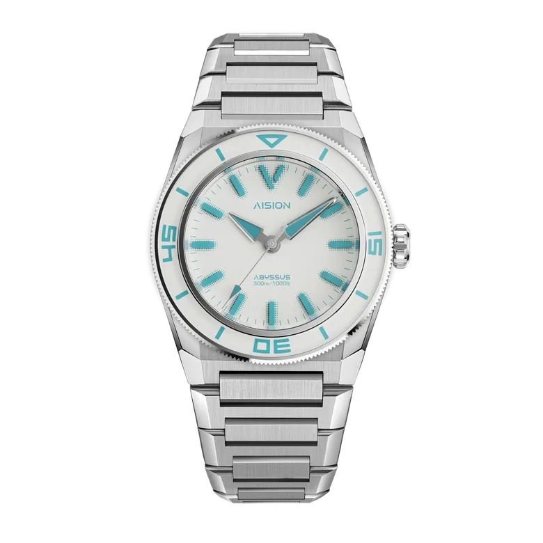 HANG ABYSSUS - Full Lume Dial Sea Foam Blue - Bracelet
