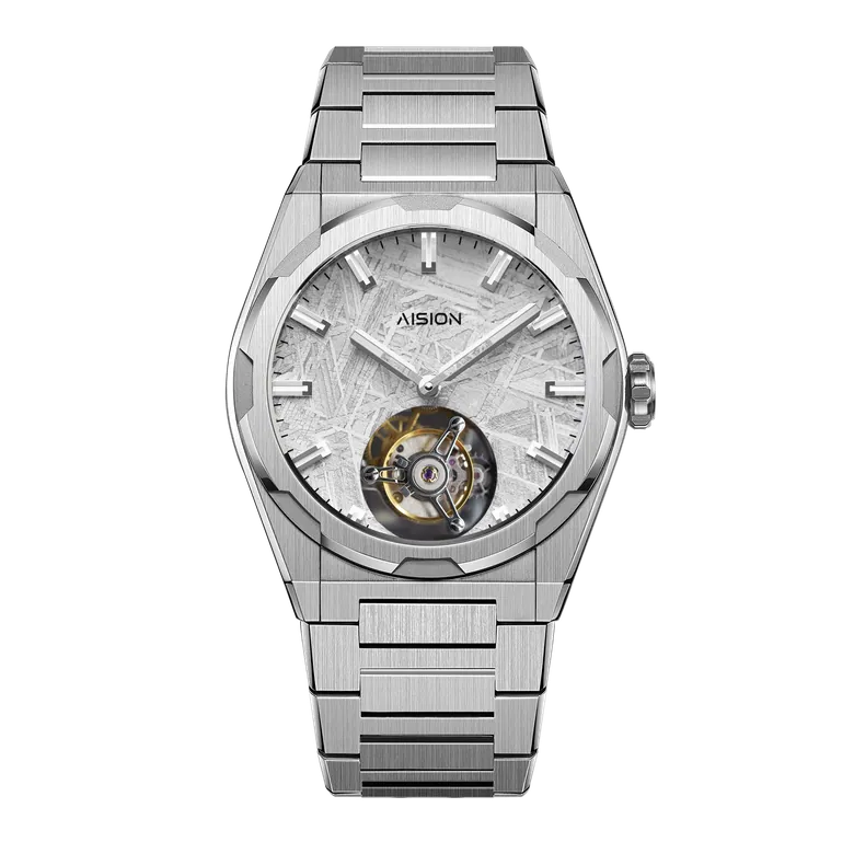 Tourbillon - Meteorite Dial - Silver