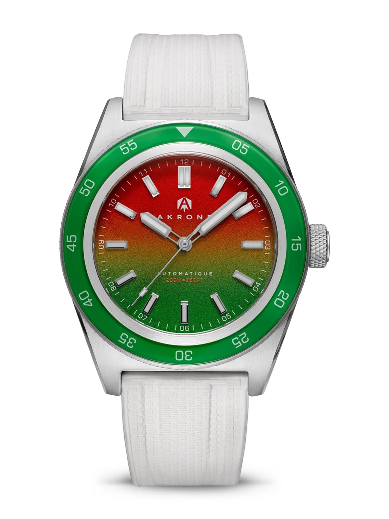 C-02 Nérée Pastèque – Montre de plongée automatique | Akrone