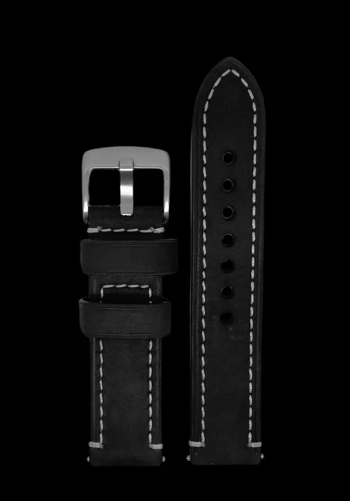 FRI FRAKT - Premium Klockarmband av Nubuck läder Robust Matt 22mm