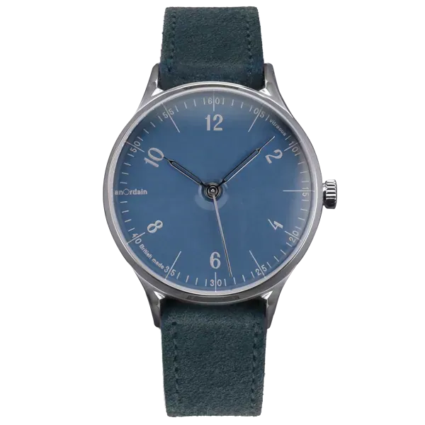 anOrdain Model 1 Watch with Hebridean Blue Enamel Dial