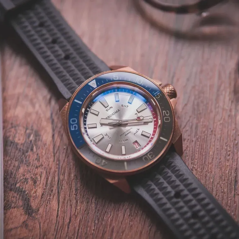 Proxima Bronze Samurai Silver Dial