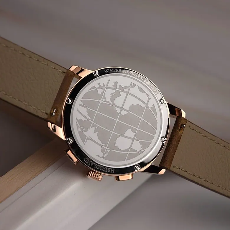 Hruodland Rose Gold Classic Fly-Back Chronograph