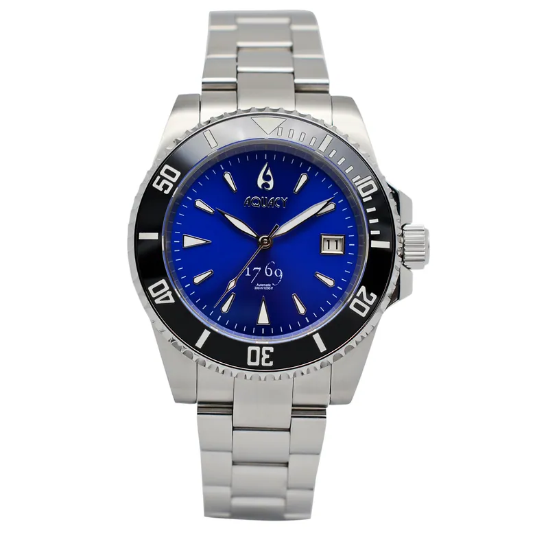 Aquacy 1769 Hei Matau Men's Automatic 300M Blue Diver Watch 1769.BL.B.S