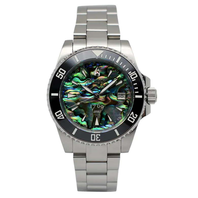 Aquacy 1769 Hei Matau Men's Automatic 300M Abalone Dive Watch 1769.AB.B.S
