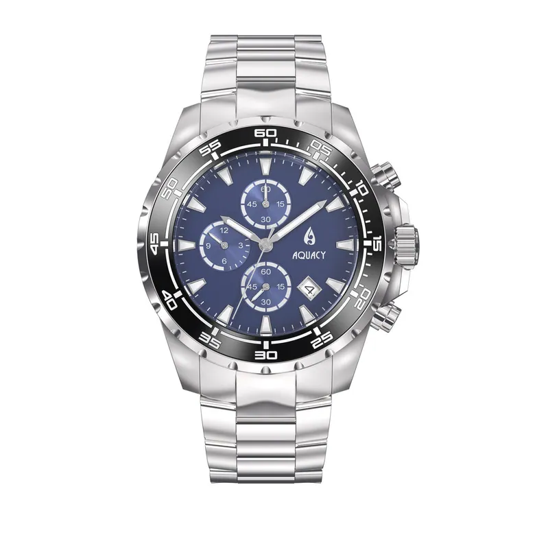 Aquacy Hei Matau TradeWinds Chronograph 200M Navy Blue Dial Men's Watch