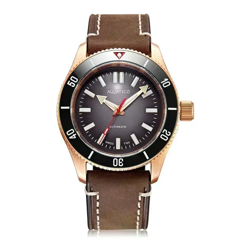 Super Star Bronze Tritium Black Dial(SWISS MADE Sellita sw200-1) No Date