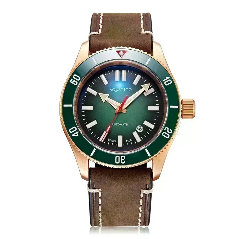 Super Star Bronze Tritium Green Dial(SWISS MADE Sellita sw200-1)