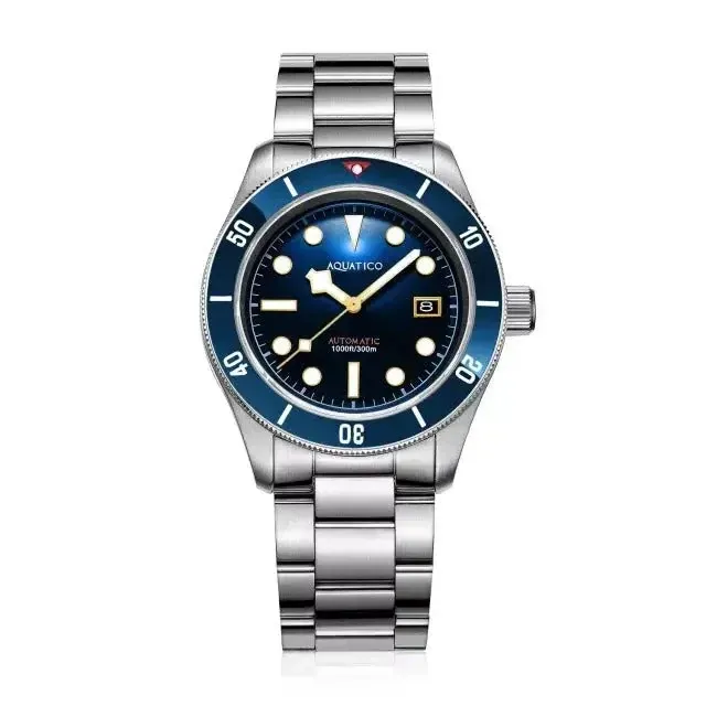 Aquatico Sea Star V2 Blue Dial Ceramic Bezel Snowflake Hands Watch (NH35)