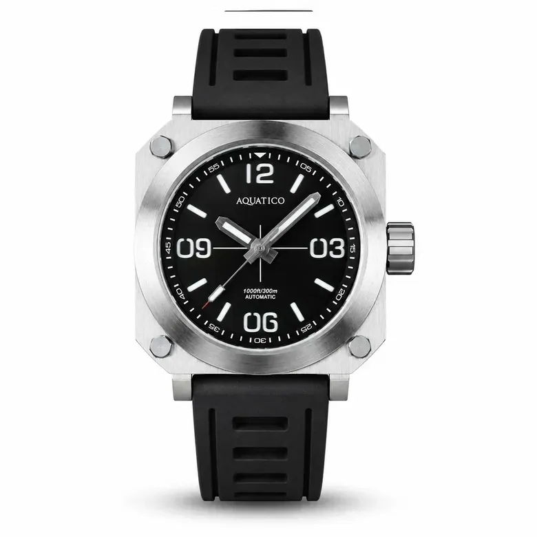 Aquatico Ironblock Black Dial Watch