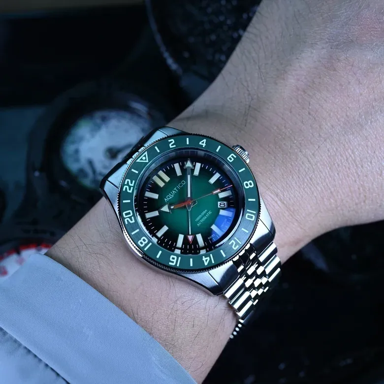 Sea Recon GMT Tritium Green Dial