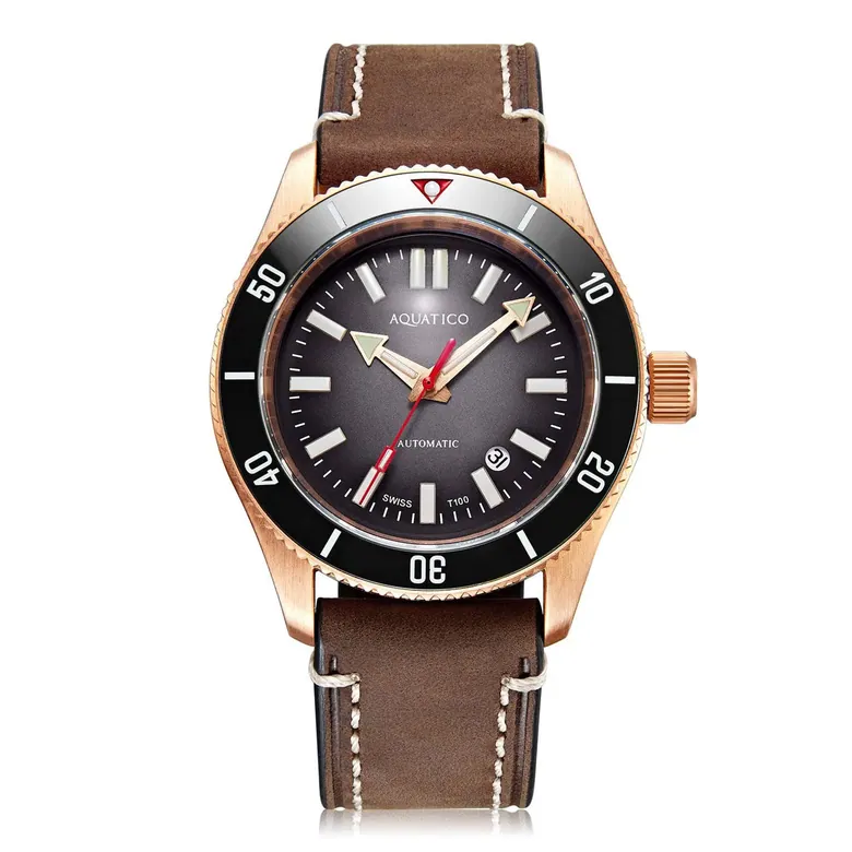 Shop bronze watch with tritium