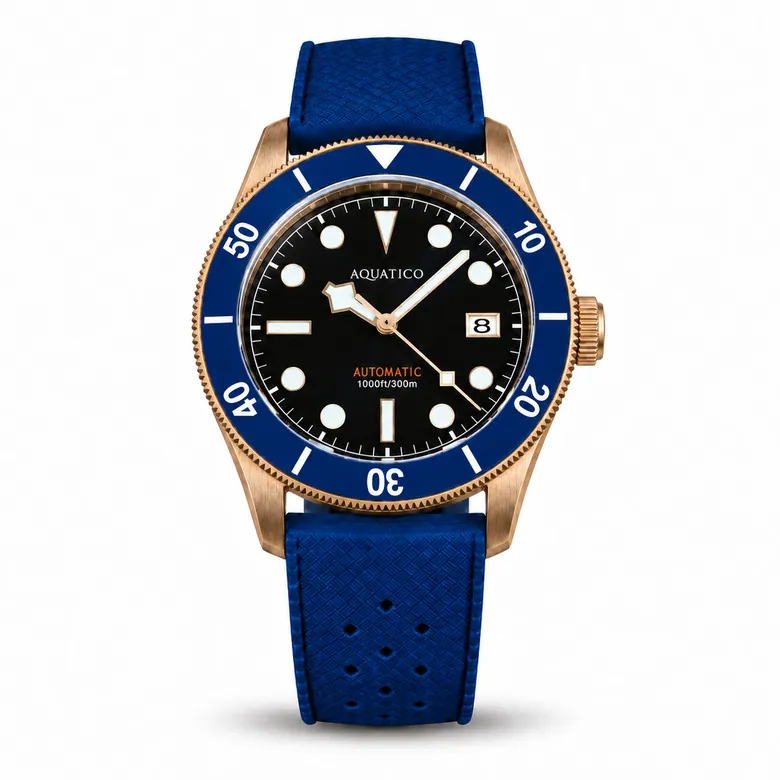 Best Bronze Dive Watch Blue Dial Under $500 | Automatic Bronze Diver