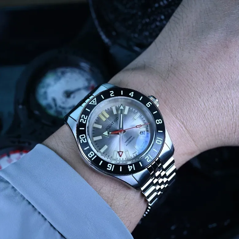 Sea Recon GMT Tritium Silver Dial
