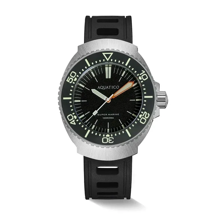 Super Marine Black Dial (Miyota 9015) Right Crown