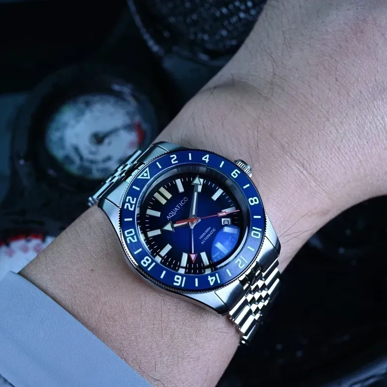 Sea Recon GMT Tritium Blue Dial