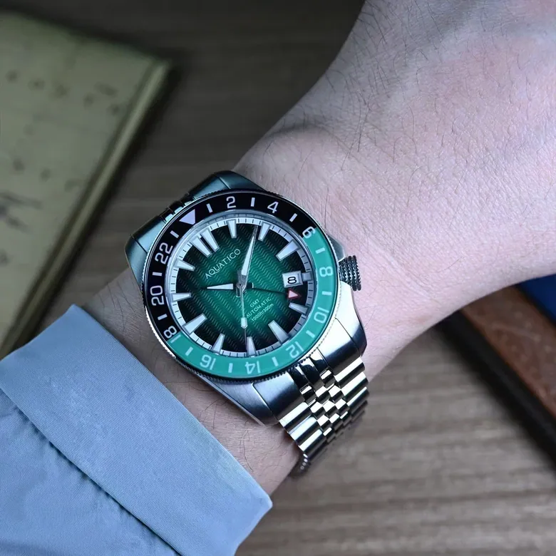 Maritime GMT Fumé Green Dial