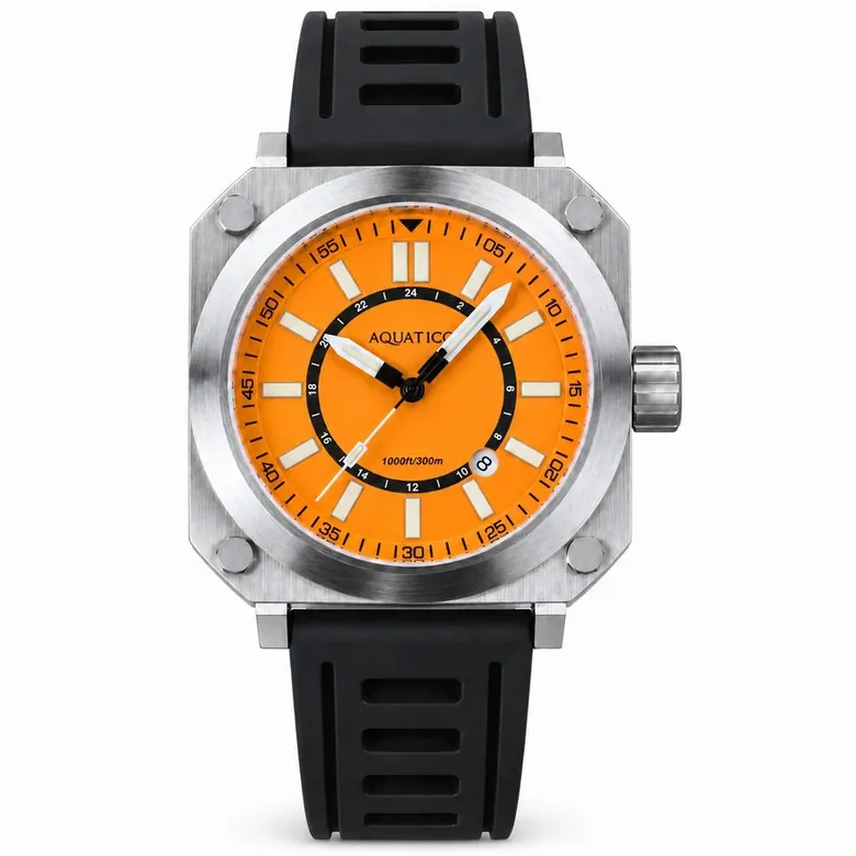 Ironblock Tritium Orange Dial