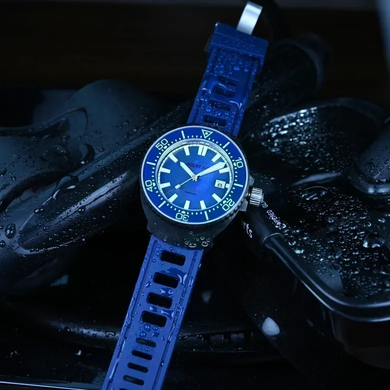 Super Marine Titanium Blue MOP Dial
