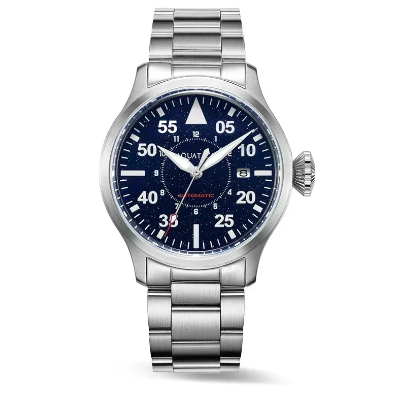 Horizon Hawk Aventurine Dial Automatic Pilot Watch