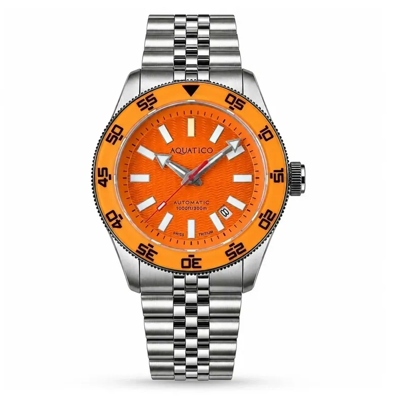 Sea Recon 42mm Tritium Orange Dial Orange Bezel