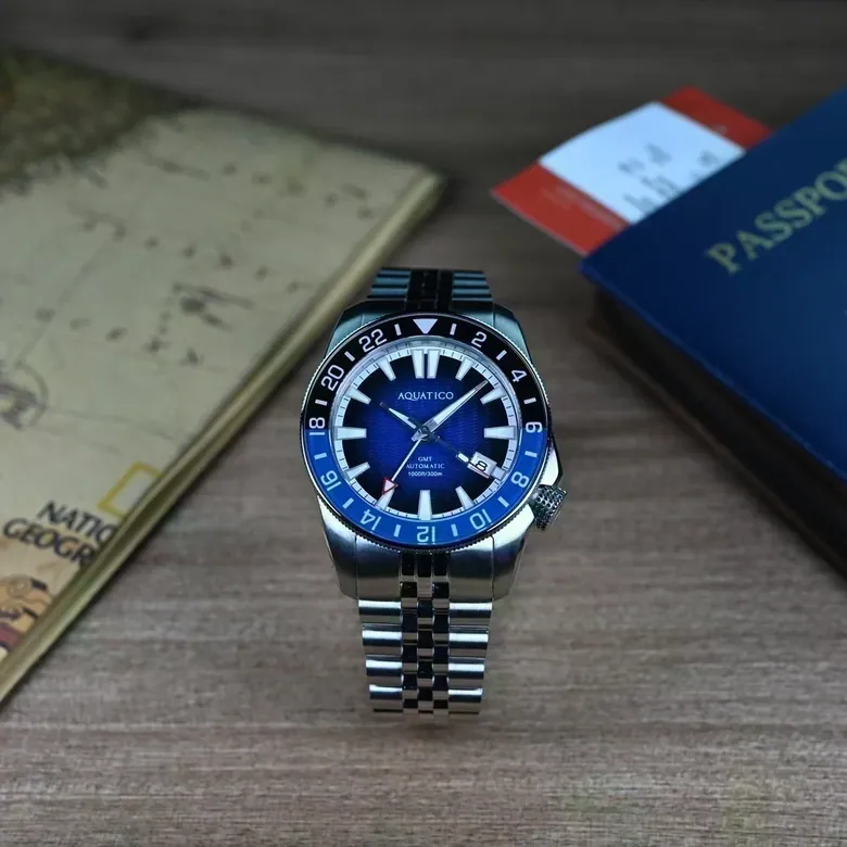 Maritime GMT Fumé Blue Dial