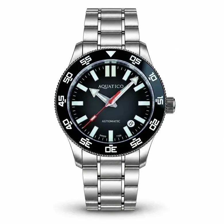 Atlas Tritium Watch Fumé Black Dial