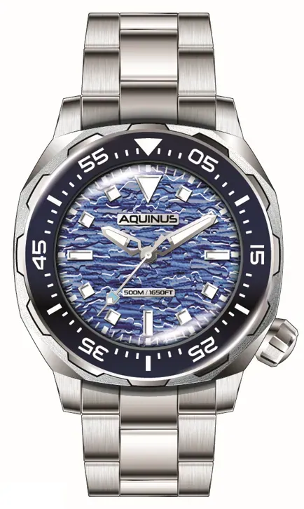 Blue Aquatic Ocean Dial Navy Bezel