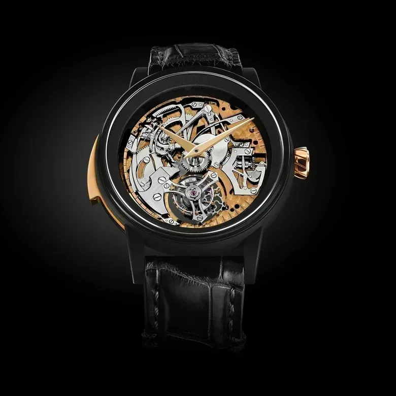 Skeleton Minute Repeater Tourbillon Black