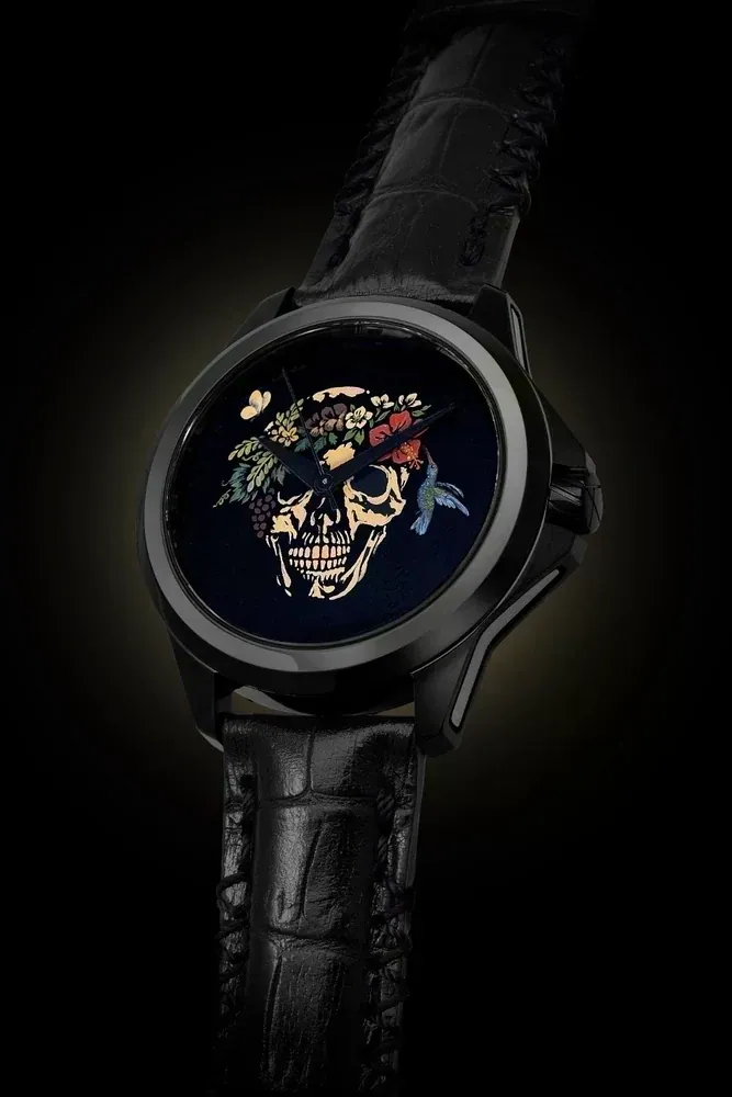 Floral skull