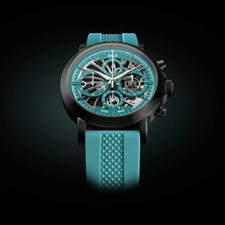 Yas Steel Black Chrono I