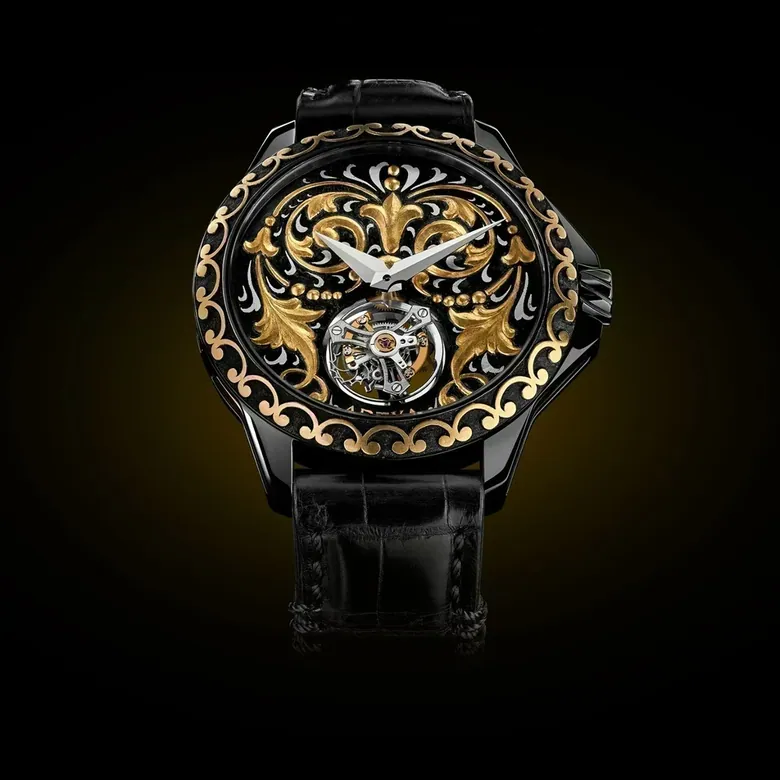 Sculpted Gold Tourbillon