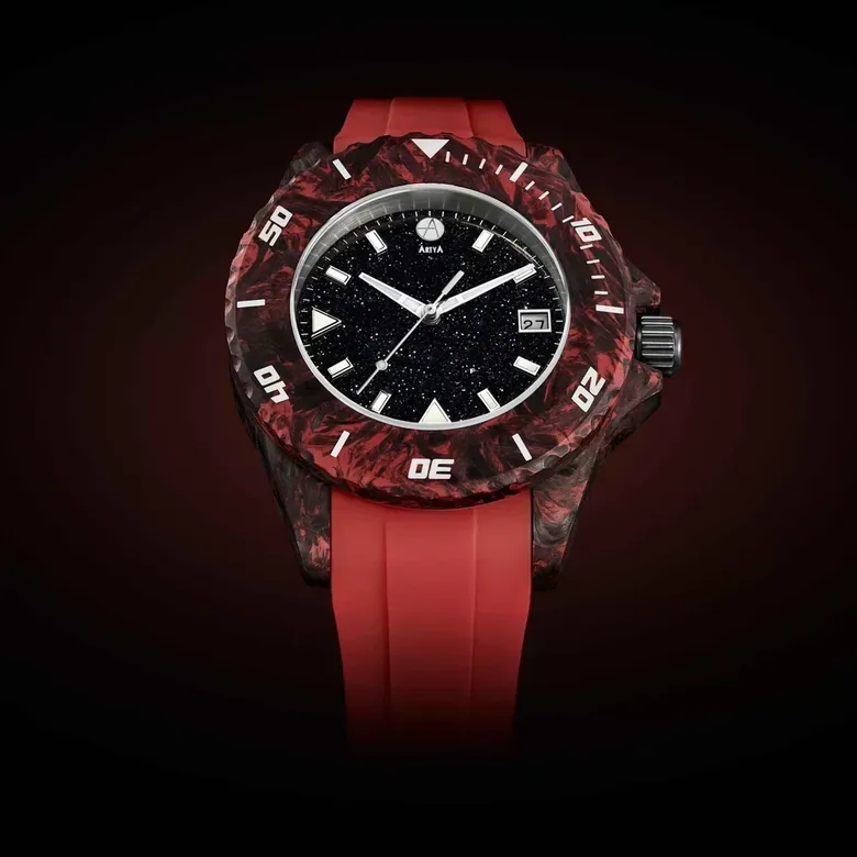 Red Carbon Aventurine