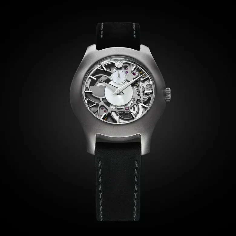 Luminity Micro-Rotor AMR-01 Titanium case and stone dial