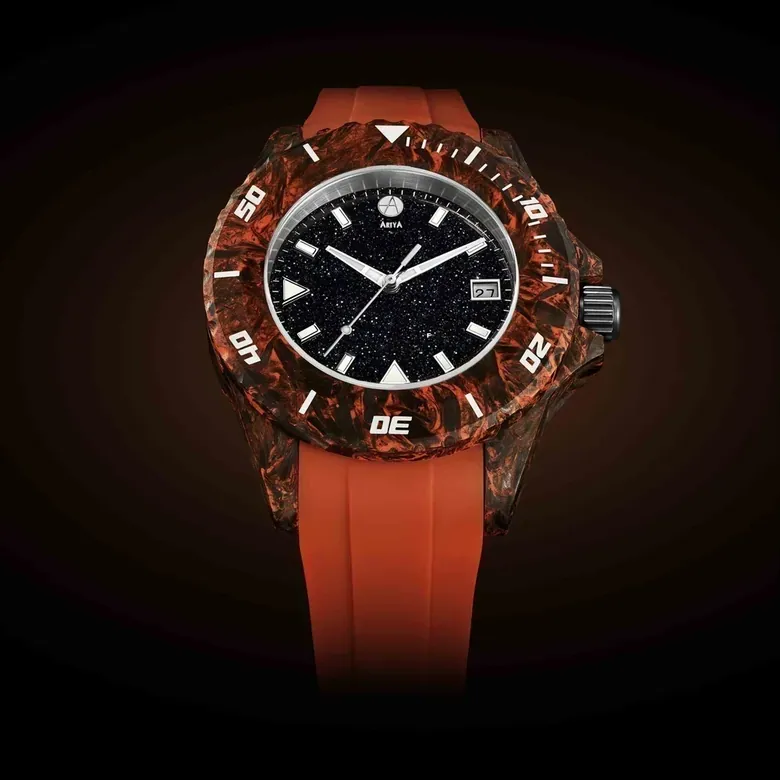 Orange Carbon Aventurine