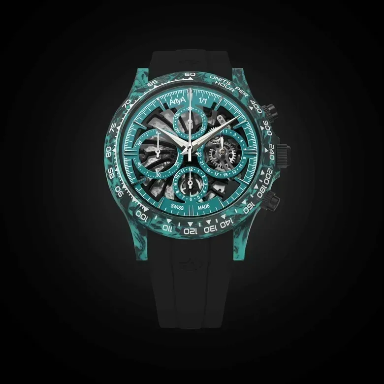 Blue YAS Carbon Chrono