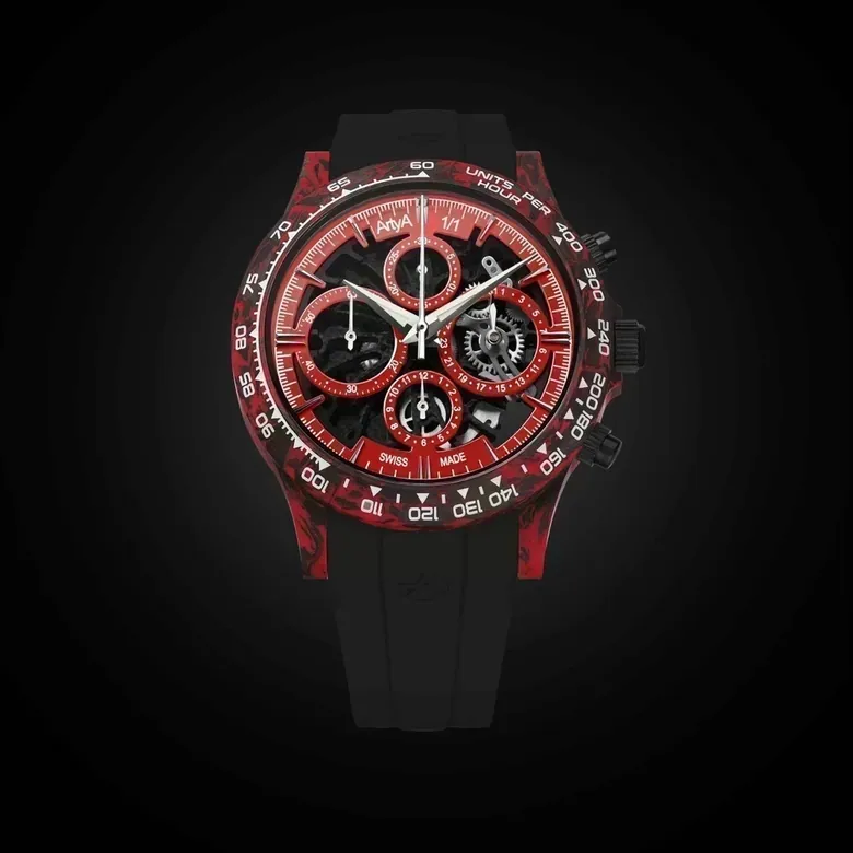 Red Carbon Chrono