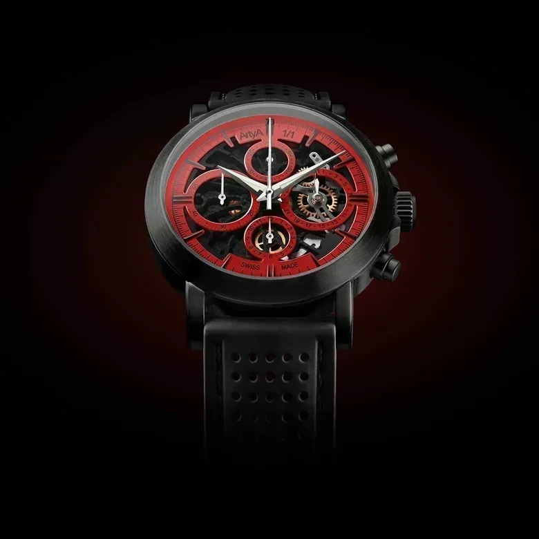 Red Steel Black Chrono I
