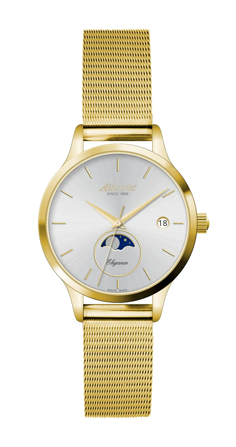 Elegance Moonphase Yellow Gold PVD