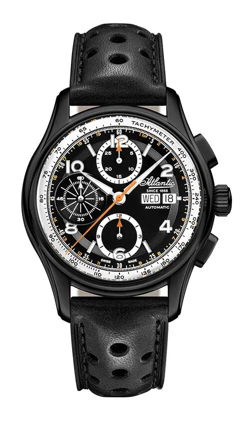 Atlantic Worldmaster Prestige Valjoux Black PVD Chronograph