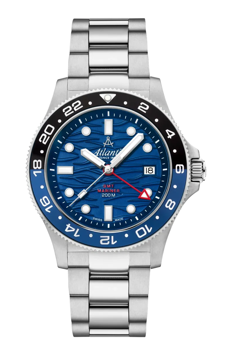 Atlantic Mariner Wave | Quartz GMT Blue