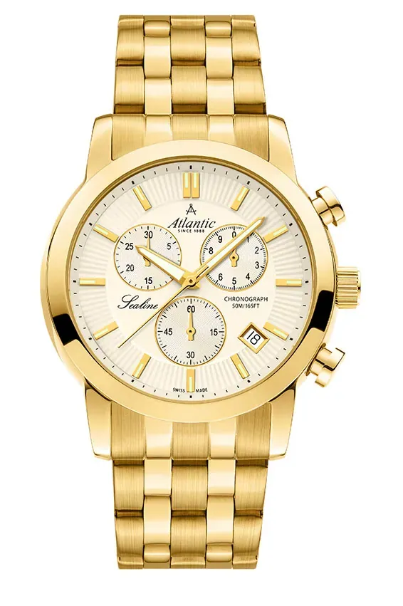 Sealine Chrono Gold PVD Champagne Steel