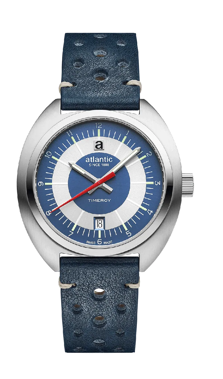 Timeroy Blue Leather