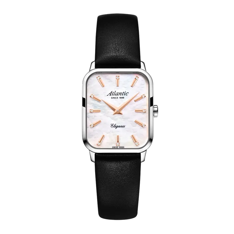 Elegance Belle | Mother Of Pearl Dial on Leather Strap