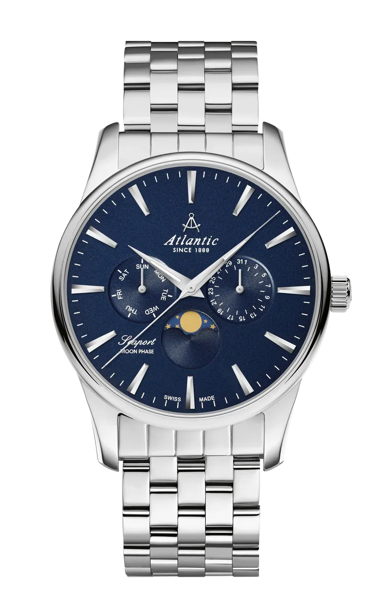 Seaport Moonphase Blue Steel