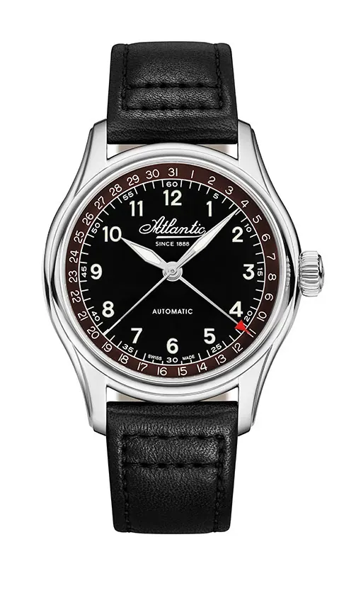 Worldmaster Automatic Pointer Date | Black/Wine Red
