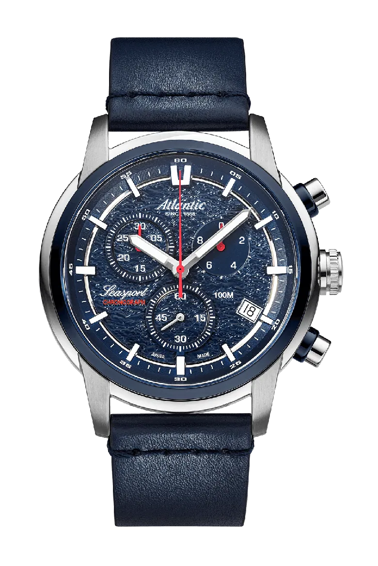 Seasport ND Chronograph Blue/Leather