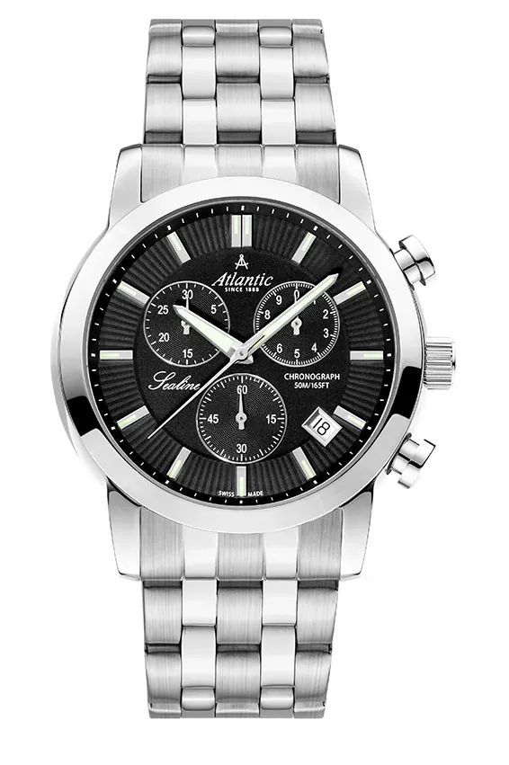 Sealine Gents Chrono Black Steel