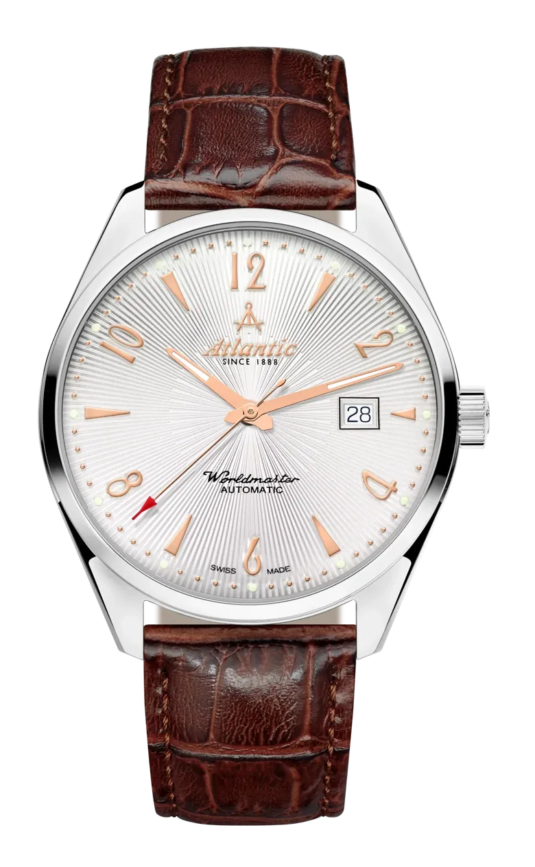 Worldmaster Art Déco Automatic | Silver with Rose Gold Accents